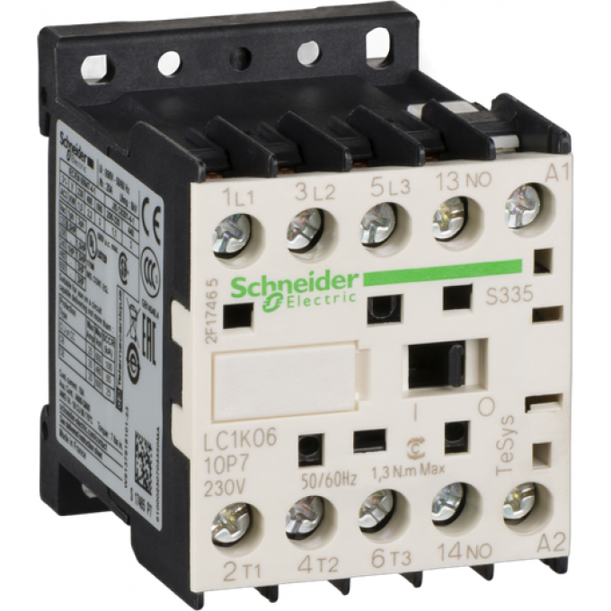Контактор SCHNEIDER ELECTRIC TeSys K 0,18 57 мм LC1K0901