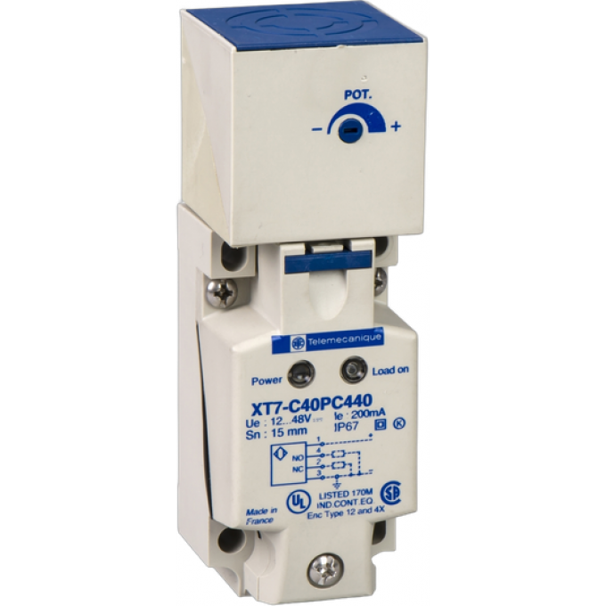 Емкостный датчик SCHNEIDER ELECTRIC OsiSense XT 117 мм Пластик XT7C40FP262